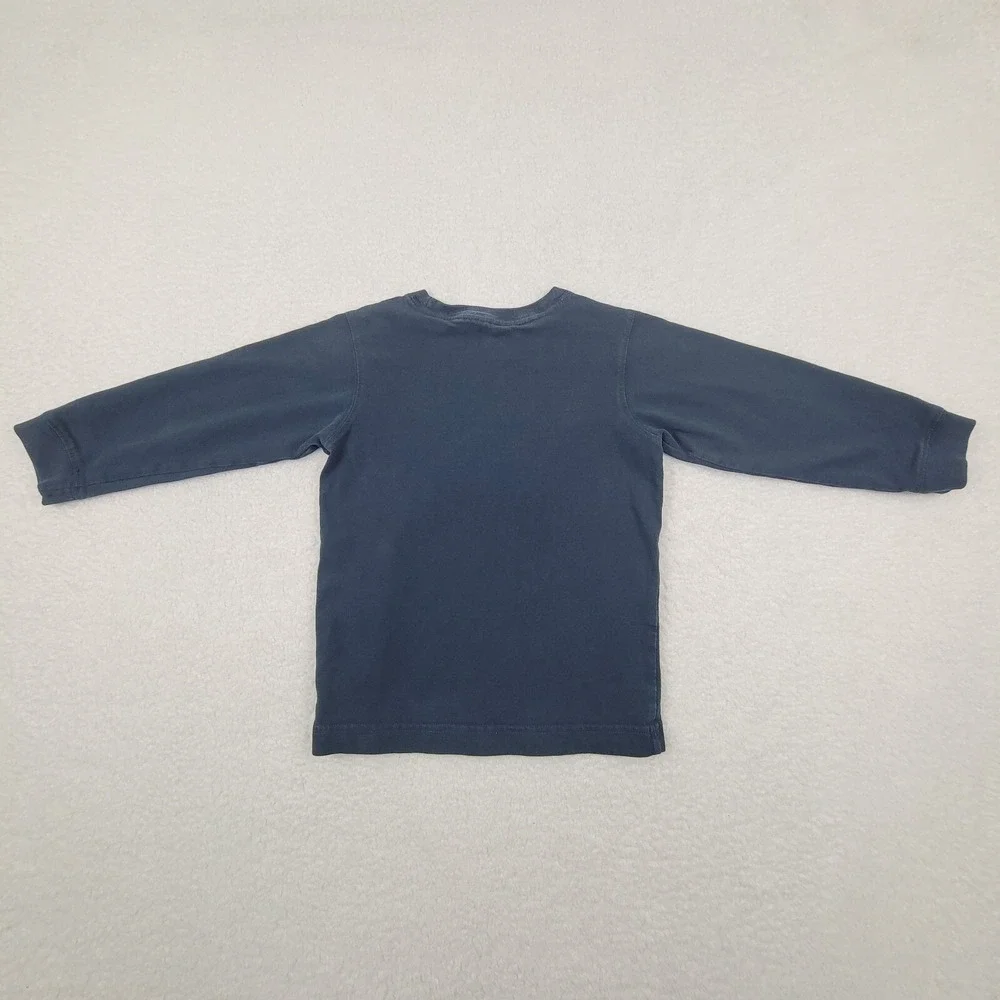 Osh Kosh B'gosh Christmas Winter Truck Shirt 4T Toddler Blue Cotton‎ Long Sleeve